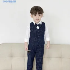 Set of vest for boys to wear to parties in Korean style, extremely luxurious S02 _ Beekids