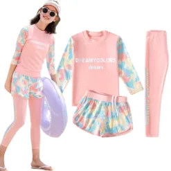 Children's long-sleeved swimsuit, large size long pants HCMC