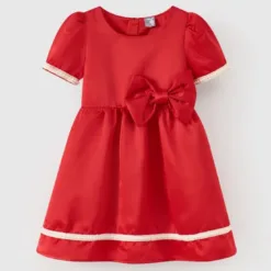 Rabity girls tafta princess dress with bow 953.020